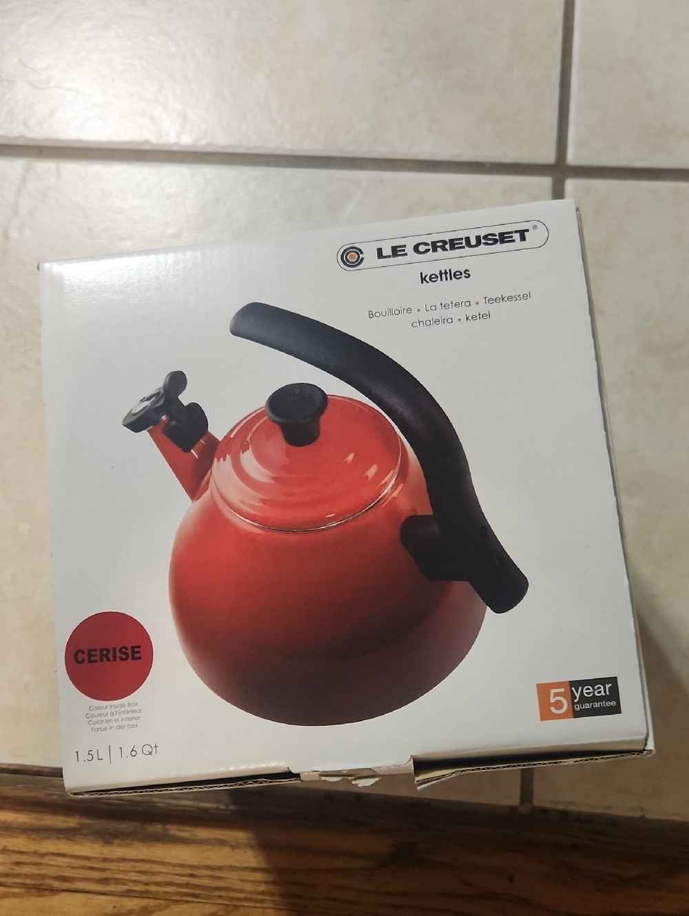 Le Creuset Cerise Red Enamel Whistling Kettle